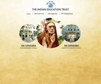 Srisankaraschools.org(The Indian Education Trust) Screenshot