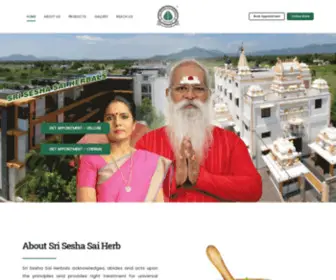 Sriseshasaiherbals.com(Sri Sesha Sai Herbal Hospital) Screenshot