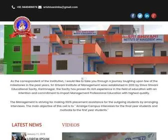 Srishivani.com(Sree Shivani MBA College) Screenshot