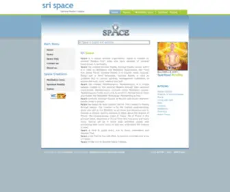 Srispace.com(Space is Spiritual Organization SriSpace India) Screenshot