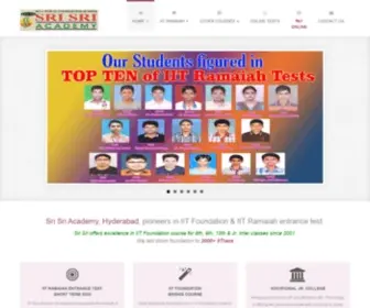 Srisriacademy.com(SRI SRI ACADEMY) Screenshot