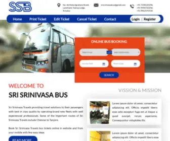 Srisrinivasabus.com(Bus Ticket Booking Online at Lowest Fare) Screenshot