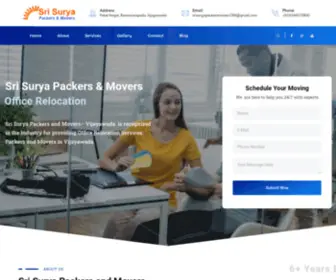 Srisuryapackersandmovers.com(Packers and Movers ELURU) Screenshot