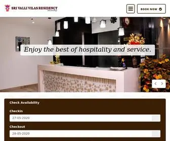 Srivallivilasresidency.com(Sri Valli Vilas Residency) Screenshot