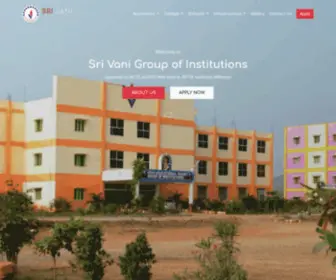 Srivanigroup.in(Sri Vani Engineering College) Screenshot