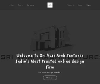 Srivariarchitectures.com(Online architectural design firm which) Screenshot