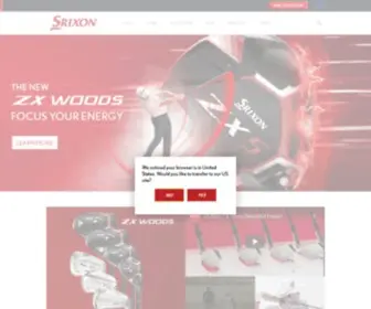 Srixoneurope.com(Srixon) Screenshot