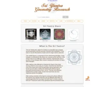 Sriyantraresearch.com(Sri Yantra Research) Screenshot