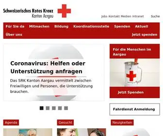 SRK-AArgau.ch(Das Rote Kreuz im Kanton Aargau) Screenshot