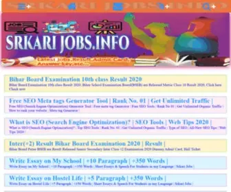 Srkarijobs.info(Free meta tags generator tool) Screenshot