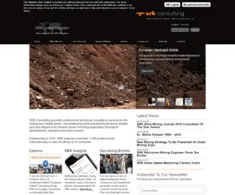 SRK.co.uk(Mining Consultants) Screenshot