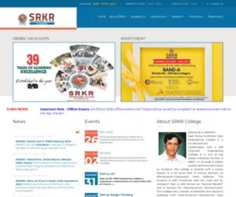 SRkrec.ac.in(SRKR Engineering College) Screenshot
