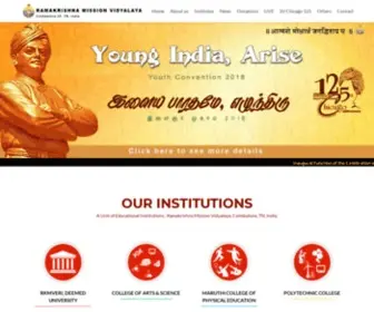 SRKV.org(Ramakrishna Mission Vidyalaya) Screenshot
