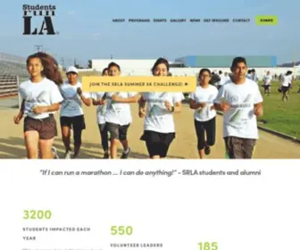Srla.org(Students Run LA) Screenshot