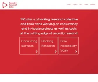 Srlabs.de(Security Research Labs) Screenshot