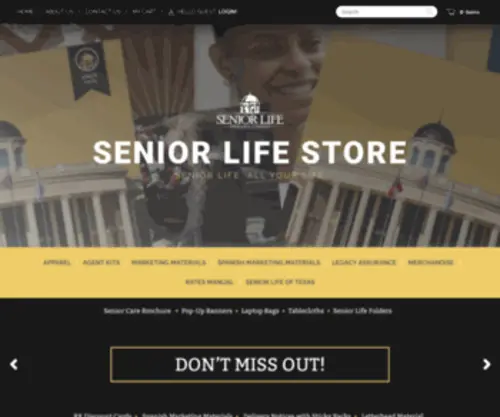 Srlifestore.net(Senior Life Marketing Portal by PrintRJY) Screenshot
