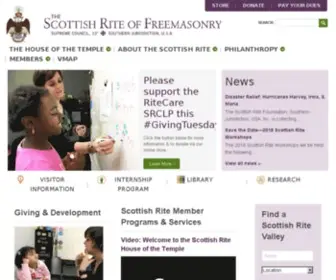 Srmason-SJ.org(Scottish Rite of Freemasonry) Screenshot