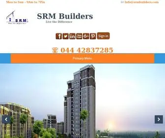 SRmbuilders.com(Srm builders) Screenshot