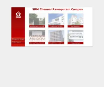 SRMchennairmpcampus.org(SRM University) Screenshot