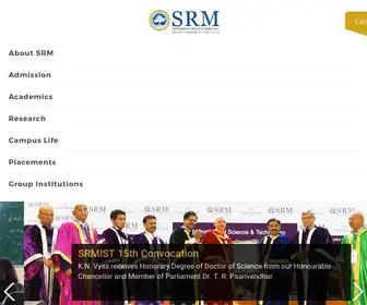 Srmist.edu.in(SRM Institute of Science & Technology) Screenshot