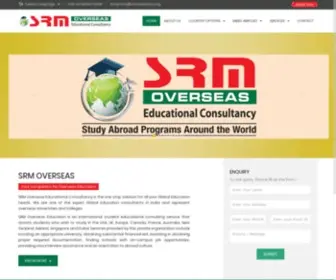 Srmoverseas.org(SRM Overseas Educational Consultancy) Screenshot