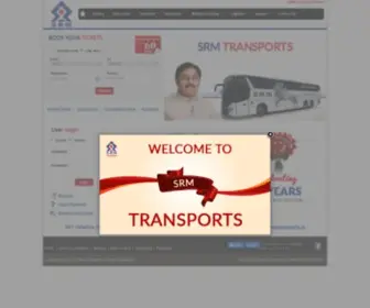 SRMtransports.in(SRM Transports) Screenshot