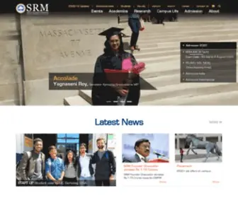 Srmuniv.ac.in(SRM University) Screenshot