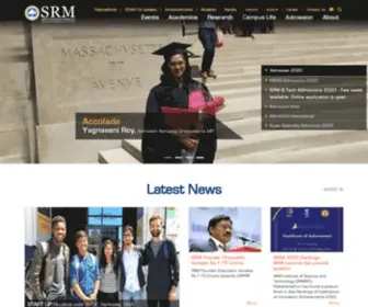 Srmuniv.edu.in(SRM Institute of Science & Technology) Screenshot