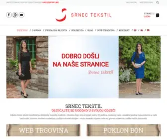 Srnectekstil.hr(Početna) Screenshot