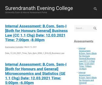 Srneveexam.in(Surendranath Evening College) Screenshot