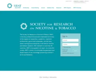 SRNT.org(Society For Research On Nicotine and Tobacco) Screenshot