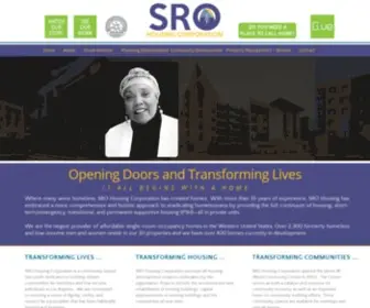 Srohousing.org(SRO Housing Corporation) Screenshot