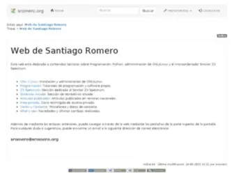 Sromero.org(Web de Santiago Romero) Screenshot