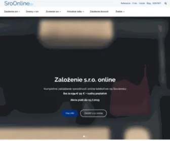 Sroonline.sk(Zakladanie spoločností) Screenshot