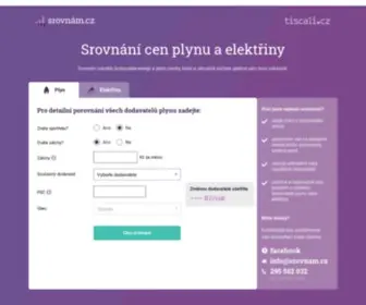Srovnam.cz(Srovnání cen plynu) Screenshot