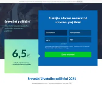Srovnanizivotnihopojisteni.cz(Srovnání) Screenshot