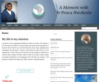 SRpriscanwokorie.com(A moment with Sr Prisca Nwokorie) Screenshot