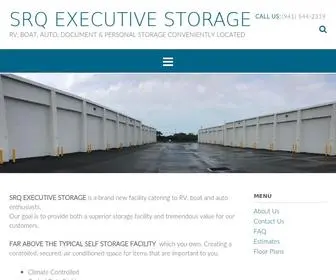 SrqExecutivestorage.com(RV, BOAT, AUTO, DOCUMENT & PERSONAL STORAGE CONVENIENTLY LOCATED) Screenshot