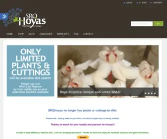 SRqhoyas.com(Hoya Plants and Cuttings) Screenshot