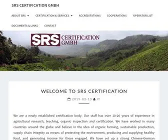 SRS-Certification.com(SRS Certification GmbH) Screenshot