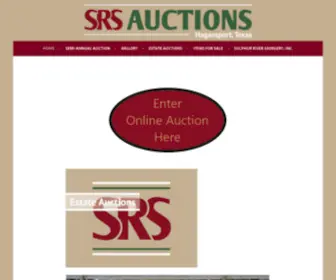 Srsauction.com(Hagansport, Texas) Screenshot