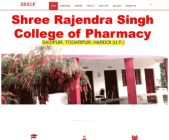 SRSCP.in(Shree Rajendra Singh College of Phramacy) Screenshot