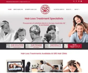 SRshairclinic.co.nz(Hair Loss Treatment) Screenshot