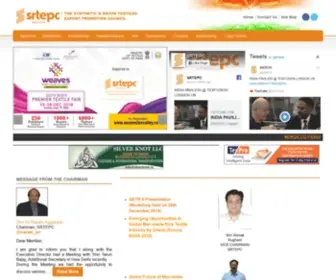 Srtepc.org(The Synthetic & Rayon Textiles Export Promotion Council) Screenshot