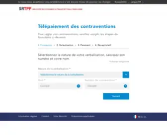 SRTPF.fr(Service de recouvrement du transport public ferroviaire) Screenshot