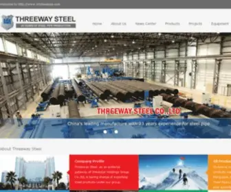 SRTsteelpipe.com(Threeway Steel) Screenshot