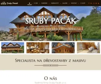 Srubypacak.cz(Dřevostavby) Screenshot