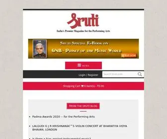 Sruti.com(The Sruti Foundation) Screenshot