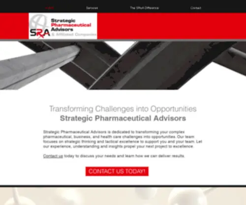 Srxa.com(Strategic Pharmaceutical Advisors) Screenshot