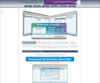 SS-Birthdayreminder.com(Birthday Reminder Software) Screenshot